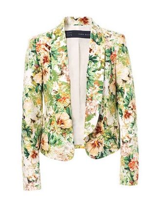 Blazer Estampa Flores